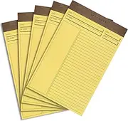 Levenger Freeleaf Yellow Lined Notebook Note Pads, Annotation Ruled, Junior (5)