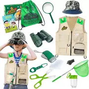Outdoor Explorer Kit & Bug Catcher Kit with Vest, Outdoor Toy Gift for 3 4 5 6