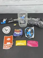 NEW 2024 Cape Cod Massachusetts Brewfest Craft Beer Glass Brewery Stickers Lot 3