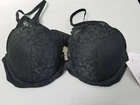 Women Bra Size 32 C.Black. new. Plunge coverage.push up bra Removable straps