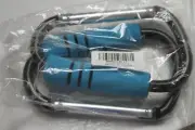 Large 6” Metal Carabiner Clip W Grip For Stroller Shopping Organizing & More