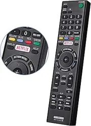 Universal Remote Control RMT-TX100U for All Sony TV Remote Replacement for All Sony LCD LED HDTV bravia Smart TVs, with Netflix Shortcut Button