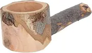 Parliky Wooden Parrot Stand Bird Bowl Climbing Stand for Small Medium Birds Parrot Toys for Cockatiel Lorikeet