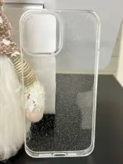 iPhone 12 pro max clear glitter case