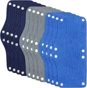 12 Pieces Hard Hat Sweatband Washable Hard Hat Liner Reusable Snap Sweat Band Li