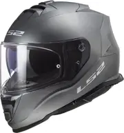 LS2 FF800 Storm II Solid Helmet, silver, Size S for Men