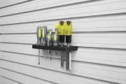 Rubbermaid - FastTrack - Wall Tool Tray - Black - Garage Organization System