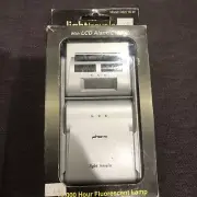 1997 NOS LightTraveler Book Light with LCD Alarm Clock D3271S-W