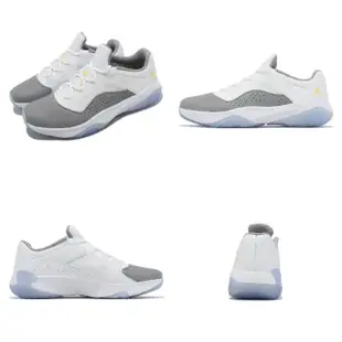 【NIKE 耐吉】休閒鞋 Air Jordan 11 CMFT Low 男鞋 白 灰 AJ11 低筒(CW0784-107)