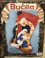 Bucilla 1993 Stocking Kit #83007 Silent Night 18 Inch