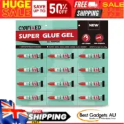 Super Glue Gel, Single Use Minis, Twelve 3 Gram Tubes, General Purpose CA Glue,