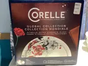 Corelle Livingware 12-Piece Dinnerware Set Vitrelle Chelsea Rose NIB