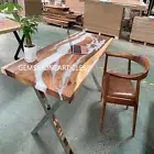 White Epoxy Table Tops/ Dinning Table / River Coffee Table / Walnut Table Sale