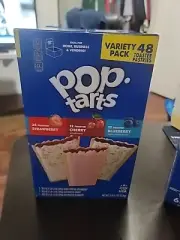 Pop-Tarts Variety 48 Count Toaster Pastries, Ready-to-Eat, Big Box