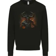 Demonic Bull From Hell Evil Demon Kids Sweatshirt Jumper