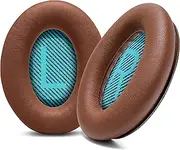 WC Wicked Cushions Premium Replacement Ear Pads for Bose Headphones - Compatible with QC15 / QC25 / QC35 & 35 ii / QC2 / AE2 / AE2i / AE2W / Soundlink - Softer Leather, Luxury Memory Foam | Brown