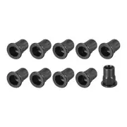 Rivet Nuts (M8) 100Pcs, Carbon Steel Half Hex Threaded Insert Nuts