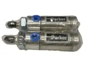 Parker WD51400 C Stainless Pneumatic Cylinder 1/8" Ports PMax 250 PSI - 2Pcs