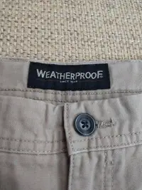 在飛比找Yahoo!奇摩拍賣優惠-weatherproof 好市多品牌 卡其色休閒長褲 工作褲