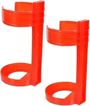 BUGUUYO Fire Extinguisher Bracket Mount 2pcs Handheld Holder for Office School Home Red Plastic Mounting