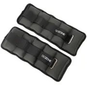Gozone Pair of Adjustable Ankle or Wrist Weights 2Lbs Each for Exercise, Black