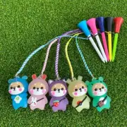 Golf Rubber Tees With Flashing Light Cartoon Prevent loss Golf Ball HolderUS