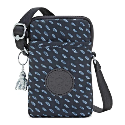 KIPLING "Tally" Crossbody Bag Ultimate Black & White Dots Print
