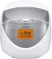 CUCKOO 6-Cup Electric Heating Smart Rice Cooker, 8 Menu Options, Slow Cook, N...