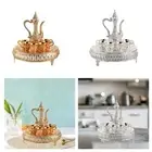 Teapot Tea Tray Metal Cups Vintage Coffee Pot Set for Party Kitchen Wedding