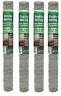 4 rolls Midwest 308464B 24" x 25' 2" Poultry Netting Chicken Wire Fence Fencing