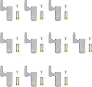 10 Sets Cabinet Hinge Light, Cabinet Door Lights, Hinge LED Sensor Light with 3 LED Lamp Beads for Wardrobe Cabinet (White Light + Battery)