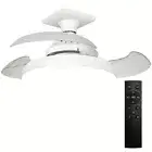 Ceiling Fans with Light Remote Control Bladeless LED Ceiling Fan for Bedroom