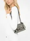 Michael Kors Cece X Small Quilted Leather Crossbody Bag Silver Handbag Bag NEW