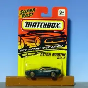 MATCHBOX SUPERFAST - #59 - GREEN - ASTON MARTIN DB7 - MINT ON CARD 1993