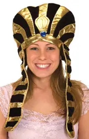 Adult Unisex Egyptian Headpiece God Goddess Pharaoh Costume Womens Mens NEW