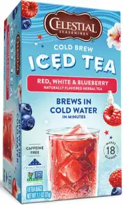 Celestial Seasonings Cold Brew Red, White & Blueberry Herbal Iced Tea - 18 bags
