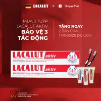 在飛比找蝦皮購物優惠-組合 2 管 Lacalut Aktiv - 正品德國牙膏 