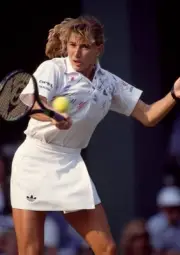Steffi Graf of Germany at the Wimbledon Lawn Tennis Championships - Old Photo 8