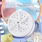 Mini Ultrasonic Turbo Washer USB Cleaning Washing Machine Underwear Socks FJAU
