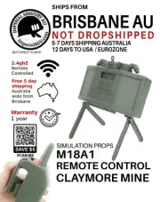 FUNCTIONAL M18A1 Replica Claymore Mine frm Brisbane REMOTE CONTROL + TRIPWIRE