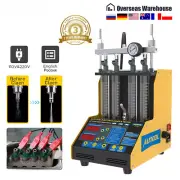 Car Fuel Injector Tester Motorcycle Fuel Injector Tester Cleaner 4 Cylinders