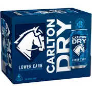 Carlton Dry Block Can 375mL