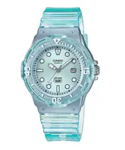 Casio POP Analog Blue Dial Translucent Quartz LRW-200HS-2EV 100M Ladies Watch