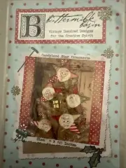 Quilt pattern buttermilk basin candy land star ornaments