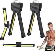 Magnet Posing Lamp,Portable Gym Lamp with 180 Degree Folding, Waterproof LED 7th Gear Dimming Gym for Posing with Hanging Hook, Flashlight Outdoor 2pcs