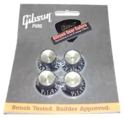 Gibson Les Paul Knobs Set Top Hat Black / Gold Bell Guitar Parts Custom SG T NOS