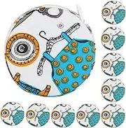 Baxnore 10pcs Body Measuring Tape, Soft Retractable Fabric Tape Measure, Dual-Scale Cm/Inch, Portable Ruler for Waist Chest HIPS Arms