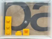 LEGO Parts - Bright Light Orange Plate 1 x 1 - No 3024 - QTY 5