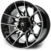 MODZ® Chaos Machined Black - Golf Cart Wheel