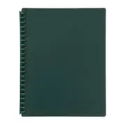 Marbig Refillable Display Book 20 Pocket Dark Grn